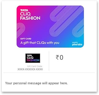 Tata Cliq Fashion |Flat 9% off| E-Gift Card | Instant Delivery | Valid for online purchase | 1 year validity Price In India