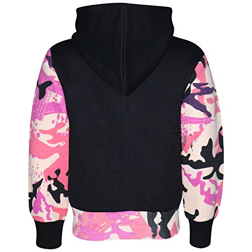 Kids Boys Girls Tracksuit Zipped Camo Fleece Hooded Top & Bottom Jogger 2-13 Yrs #TOP3