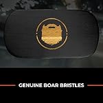 Wild Willies Natural Boar Bristle Beard Brush for Men - Professional Beard and Mustache Grooming Brush with Ergonomic Wooden Handle - Small Travel Pocket Size Beard Detangler, Smoothens, Softens - Image 3