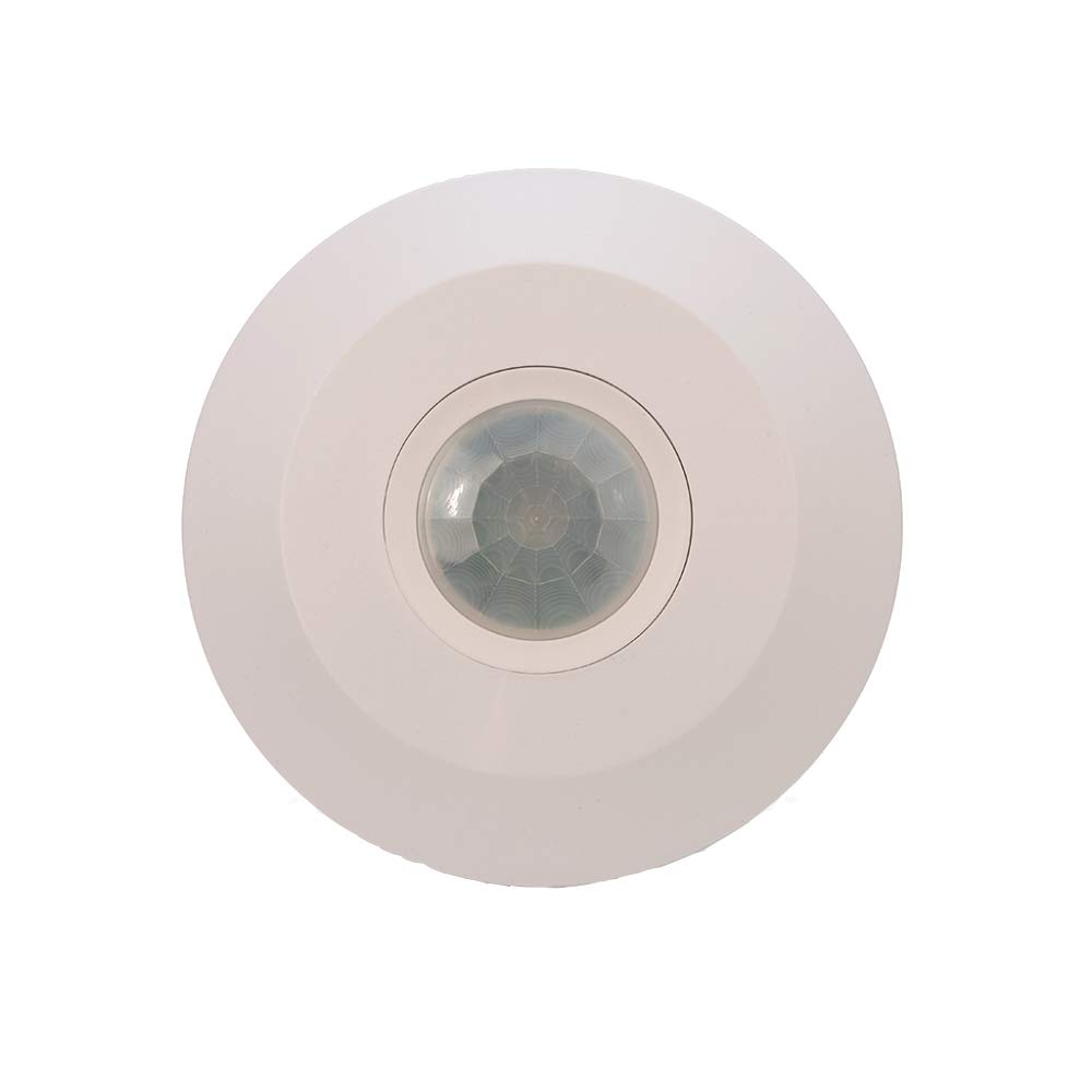 Interruptor de detector de movimiento de 360 grados delgado redondo 220240 V 1000 W Interruptor de luz del sensor de movimiento de ocupación del techo, interruptor de sensor de movimiento PIR de