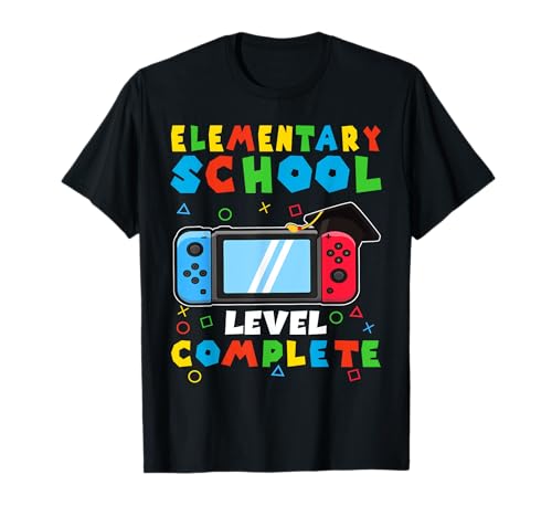 Elementary school Level Complete Graduation Class 2025 Gamer T-Shirt