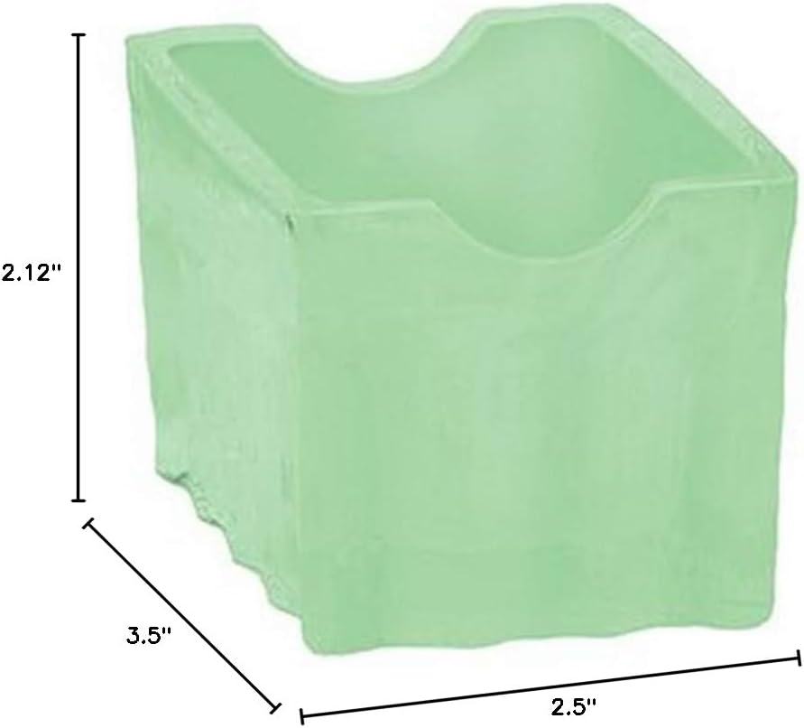 Tablecraft HJ121 Sugar Packet Holder, 3.5" x 2.5" x 2.125", Green image 2