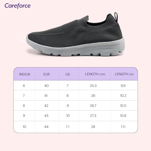 Image of Careforce Walking Shoes for Man Soft Cushioned Shoe for Men Lightweight Slip on Shoe for Men Without Lace Shoes for Man Stylish Regular Wear Casual Footwear for Daily Use Wander