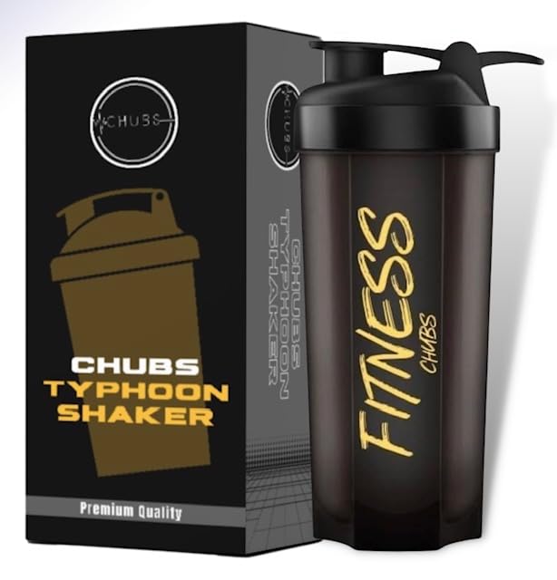 CHUBS Gym Shaker for Protein Shaker, Preworkout and,Bcaa Shaker, Protein Shaker Bottle,Gym Bottle for Men and Women BPA-Free Material Typhoon - 700 Ml (Smoke Black) (B0CFFH4RZT) Amazon Price History, Amazon Price Tracker