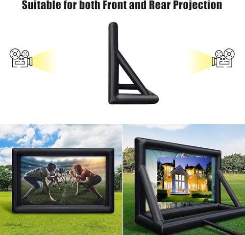Écran de projection gonflable extérieur de 7,3 m avec souffleur