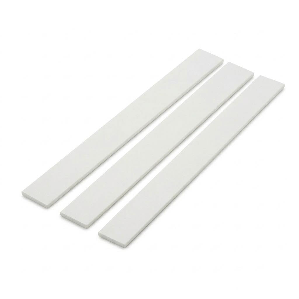 White PVC Flat Bar DIY Trim, 50mm x 1 Metre Moisture Resistant Plastic Strip for Window Door and Flooring Edge Edging Finish (3)