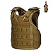 Weinflasche Set, Mini -Weste Bierflasche Set Mini Molle Weste Personalisierte Flasche kann einstellbare Schultergurte Weinflasche für Heimdekoration (braun) trinken