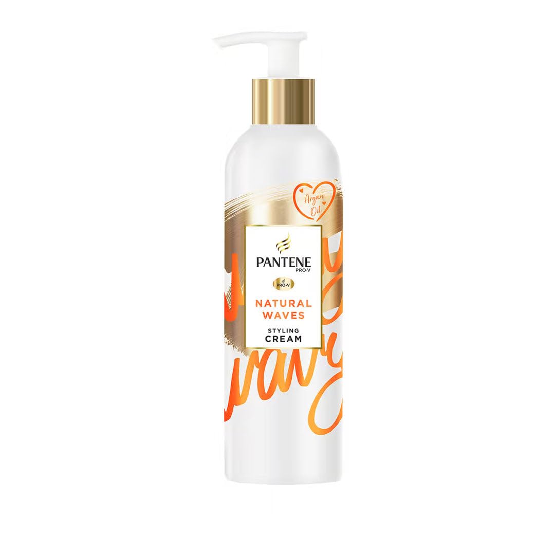 Pantene Pro-V Styling Creme, Natural Waves, 235 ml, z olejkiem arganowym, definiuje falowane włosy, pielęgnacja włosów