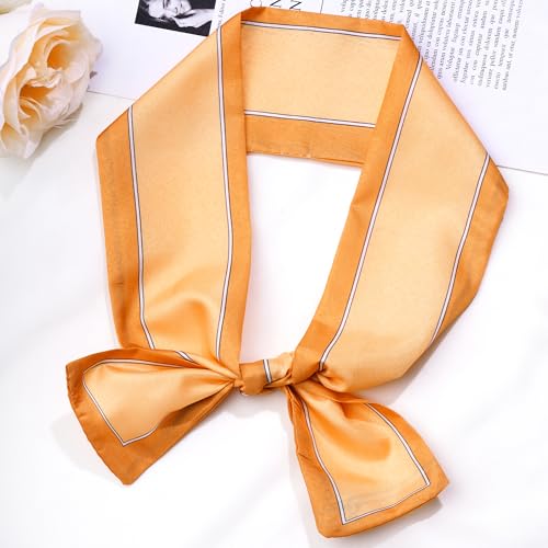 Women Silk Scarf Hair Scarf Headscarf Satin Scarfs Neck Scarves for Purse Bag Handbags Hat Fashion Accessories3