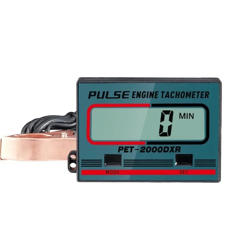 Accesorios Tacómetro de motosierra de inducción Digital de mano, tacómetro de motor de gasolina, tacómetro con pantalla LCD for motosierra, césped, motocicleta