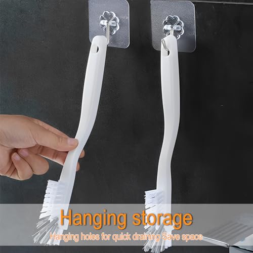 Gebogene Reinigungsbürste, Assenbürste Reinigungsbürste mit langem Griff Bürstefür Gläser Flasche Reinigungsbürsten Spülbürste Fensterputzbürste (10)