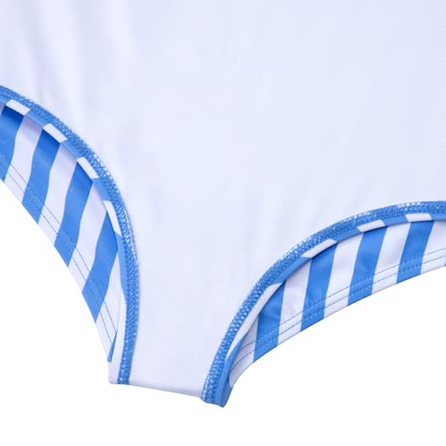 Image of Alakuoti Girls One Piece Swimsuits Cutout Ruffle Bathing Suit Quick Dry Beach Swimwear with Adjustable Strap 5-14 Years
