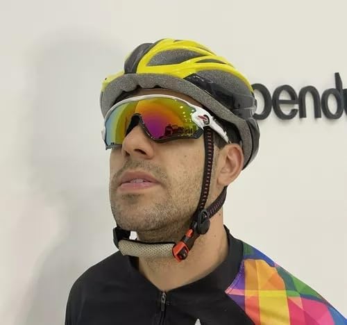 Wraparound UV400 Baseball Cycling Sports Sunglasses for Men Women Driving Riding Lightweight Mirrored Stylish Goggles - Image 5