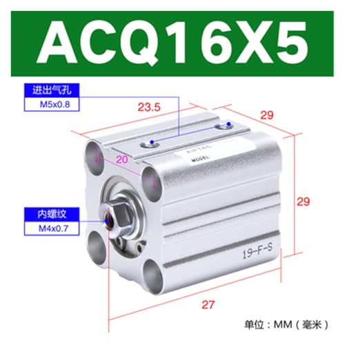 Cilindro ACQ63 sin magnetismo: evite interferencias en espacios cortos 3