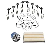 Ignition Coil + Plugs + Wires Replacement Part for DODGE Ram Pickup 1500 5.7L Hemi 03-05 27 Pcs