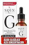 Sqin Luxiena Serum Acido Glicolico y Ácido Hialurónico Facial, Exfoliante Facial, Suero Facial Despigmentante de Piel,...