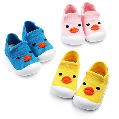 Toddler Baby Boy Girl Shoes Kids Breathable Knit Sneakers Rubber Sole Non-Slip Tennis Shoes Walking Shoes2