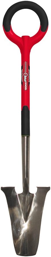 Radius Garden 20611 Pro Ergonomic Stainless Steel Edger, Red : Patio, Lawn & Garden