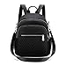 Jywmsc Sac à Dos de Mode, Sac à Dos en Cuir véritable Sac à bandoulière en Cuir pour Sac à Dos pour Femme (Noir,One Size)