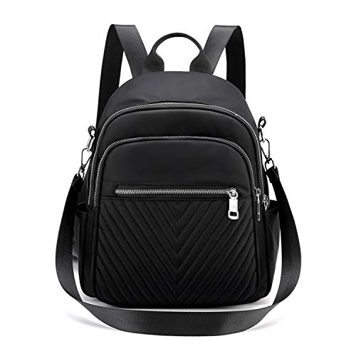 Jywmsc Mochila para Mujer Bolso de Hombro Nylon Impermeable Escolar Informal Mochilas