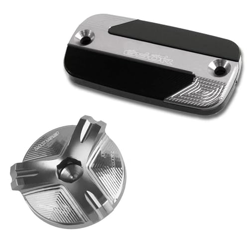 Cubierta de tapa depósito freno CB650R 2019-2021 y tapón aceite motor color titanium