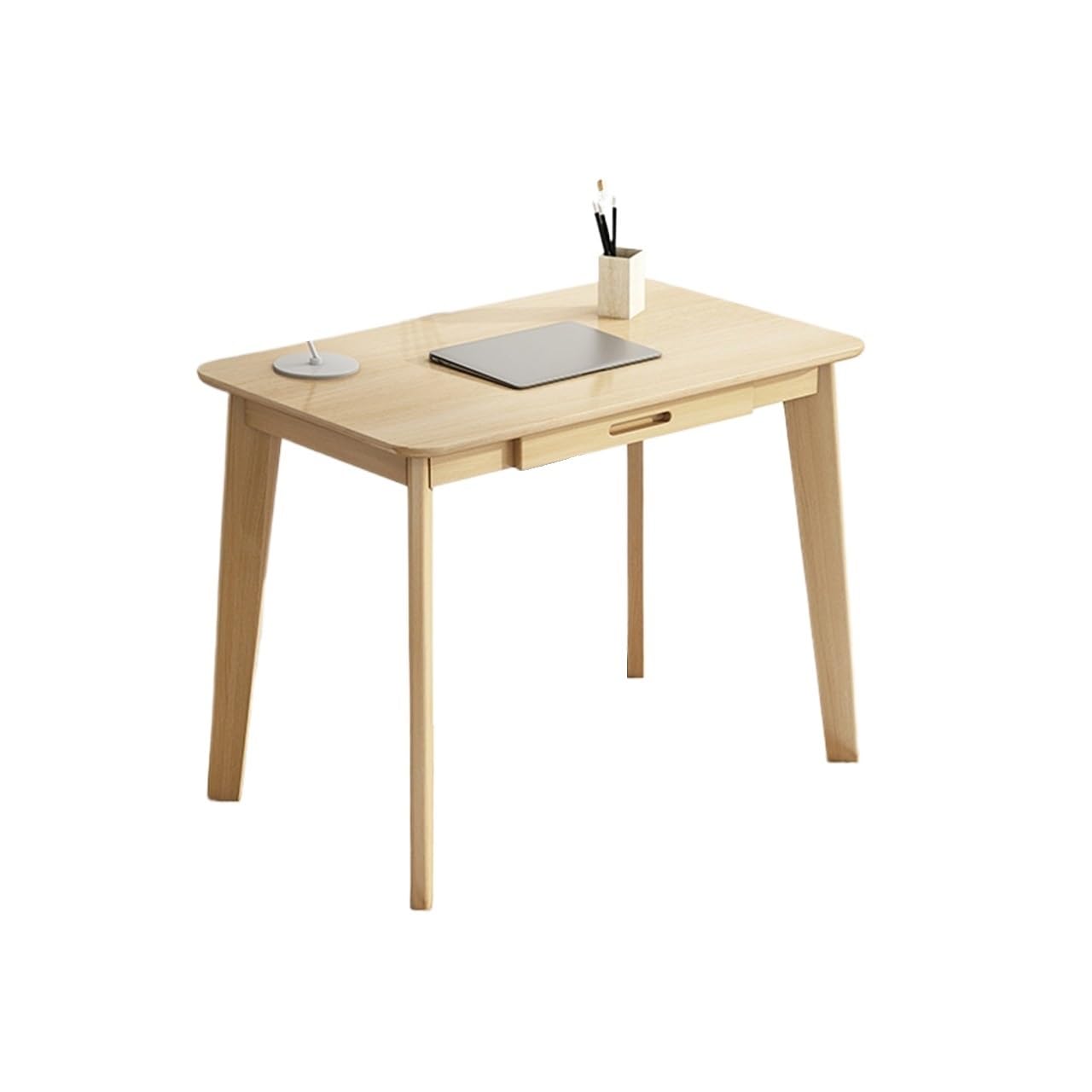 EINES Desk Game Table Home Office Desk Modern Minimalist Office Desk Home Laptop Table Study with Storage Drawer Workstation(B,80cm)