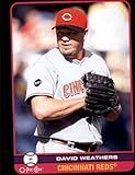 2009 O-Pee-Chee Baseball Black 198 David Weathers Cincinnati Reds Official MLB Upper Deck Trading Card (Near Mint or Better Condition)