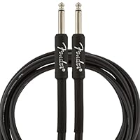 Fender Professional Series Gitarrenkabel, Hochwertiges Instrumentenkabel für E-Gitarre, Bass und Studio, Robuste Verarbeitung für klaren Sound, 3m, Gerade, Schwarz