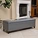 Christopher Knight Home Glouster PU Storage Ottoman, Grey
