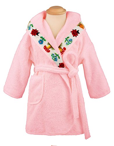 Preisvergleich Produktbild Feiler paulixm1280501 Bademantel Pauli Größe 128, rosa
