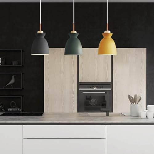 Lámpara de techo industrial E27 de metal para comedor 7