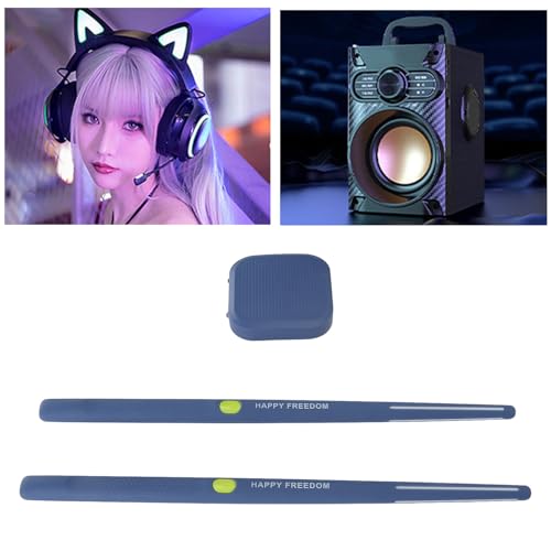 Set di Batteria Elettrica, Batteria Ad Aria con Bacchette, Pedali, Bluetooth e Batteria Elettronica a 8 Suoni per Adulti, Bambini, Funzione MIDI USB, Riconoscimento del