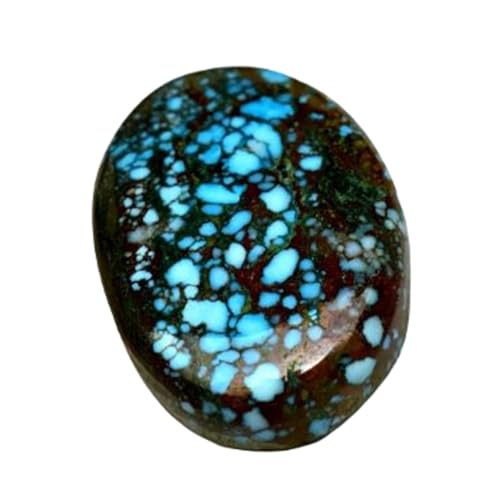 Turquoise naturelle cabochon ovale de qualité pour bague et pendentif haute joaillerie