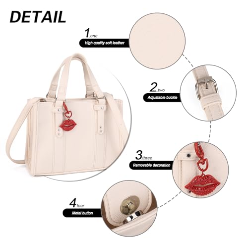 Small Women Satchel Handbag Crossbody Bags For Women Double Handle PU Leather4