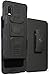 Case and Clip for Galaxy XCover Pro, Nakedcellphone [Black] Rugged Ring Grip Cover with Stand [Built-in Mounting Plate] and [Belt Hip Holster] for Samsung Galaxy XCover Pro Phone (SM-G715)