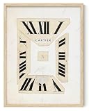 Luxury Watch Dial Design Art 18x24 Framed Poster - Vintage Timepiece Abstract Clock Art for Watch Enthusiasts, Horology-Themed Wall Art, Roman Numeral Designer Decor for Office, Man Cave & Living Room