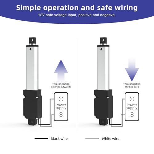 Lcvxyerq MINI005 4 Inch 28Lbs Mini Stroke 12V Electric Linear Actuator 4Mm/Sec Linear Motion Actuator thumb #6