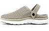 Men's Women's Clogs & Mules Summer Slippers Slip-On Beach Sandals Gardenclogs Indoor Outdoor Casual Shoes, Brown, 9.5 UK #1
