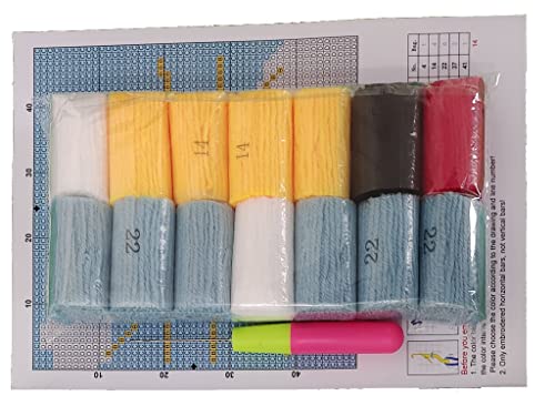 Latch Hook Kits Rug For Kids Cartoon Shark Printed Canvas Diy Handmade Carpet Crochet Yarn Embroidery Needlework Hook Latch Kit Rug Cover Christmas Home Decoration 30X30Cm #TOP3