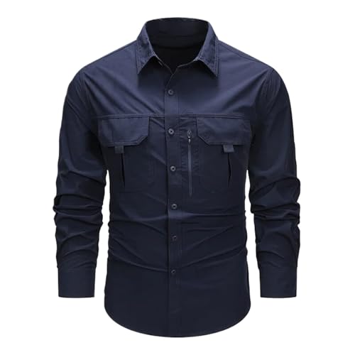 Camisas de campamento WOLONG para exteriores de primavera y hombre aventurero