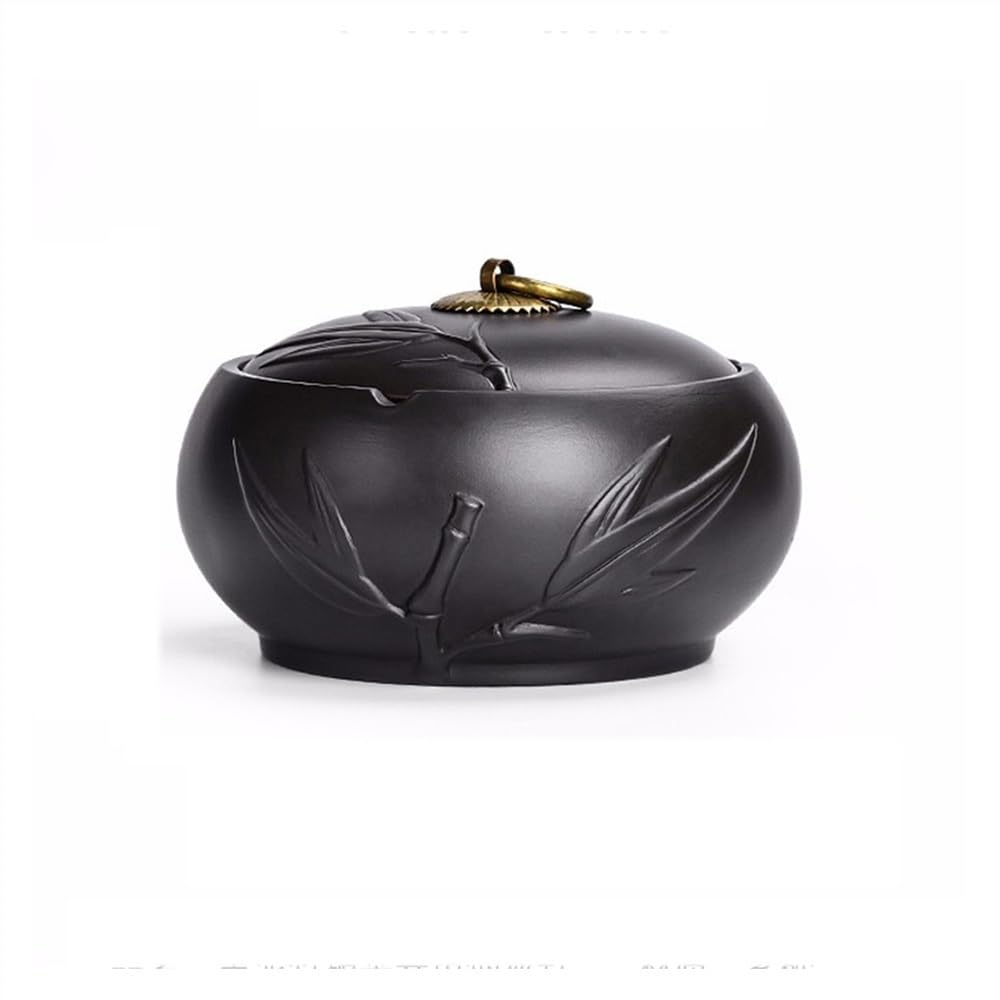 Smoking Accessories Vintage Ashtray for Smokers,Tabletop Ashtray with Lid for Home Office