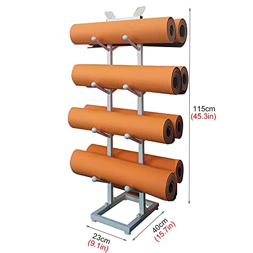 Support de tapis de yoga au sol à 4 niveaux en métal robuste - 2