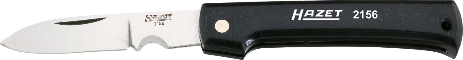 HAZET knife for cables 2156 I Stainless steel blade I Plastic handle I For cutting cables with precision