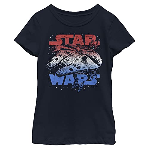 T-shirt Star Wars fille Star Spangled Falcon idéal pour l'école et le quotidien