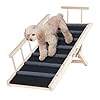 VEVOR Dog Ramp, Folding Pet Ramp for Bed, Adjustable Dog Ramp for Small, Large, Old Dogs & Cats, Wooden Pet Ramp with 47.2″ Long Ramp, Adjustable from 13.8″ to 27.6″, Suitable for Couch, Sofa, Car