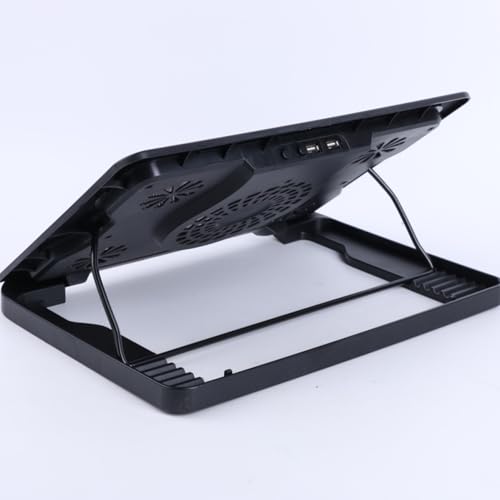 Base de enfriamiento para portátil con 5 ventiladores y soporte de diseño ajustable en ángulo 2