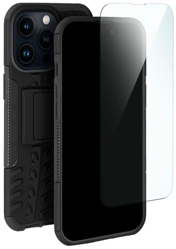 Coque de protection intégrale pour iPhone 14 Pro robuste noire