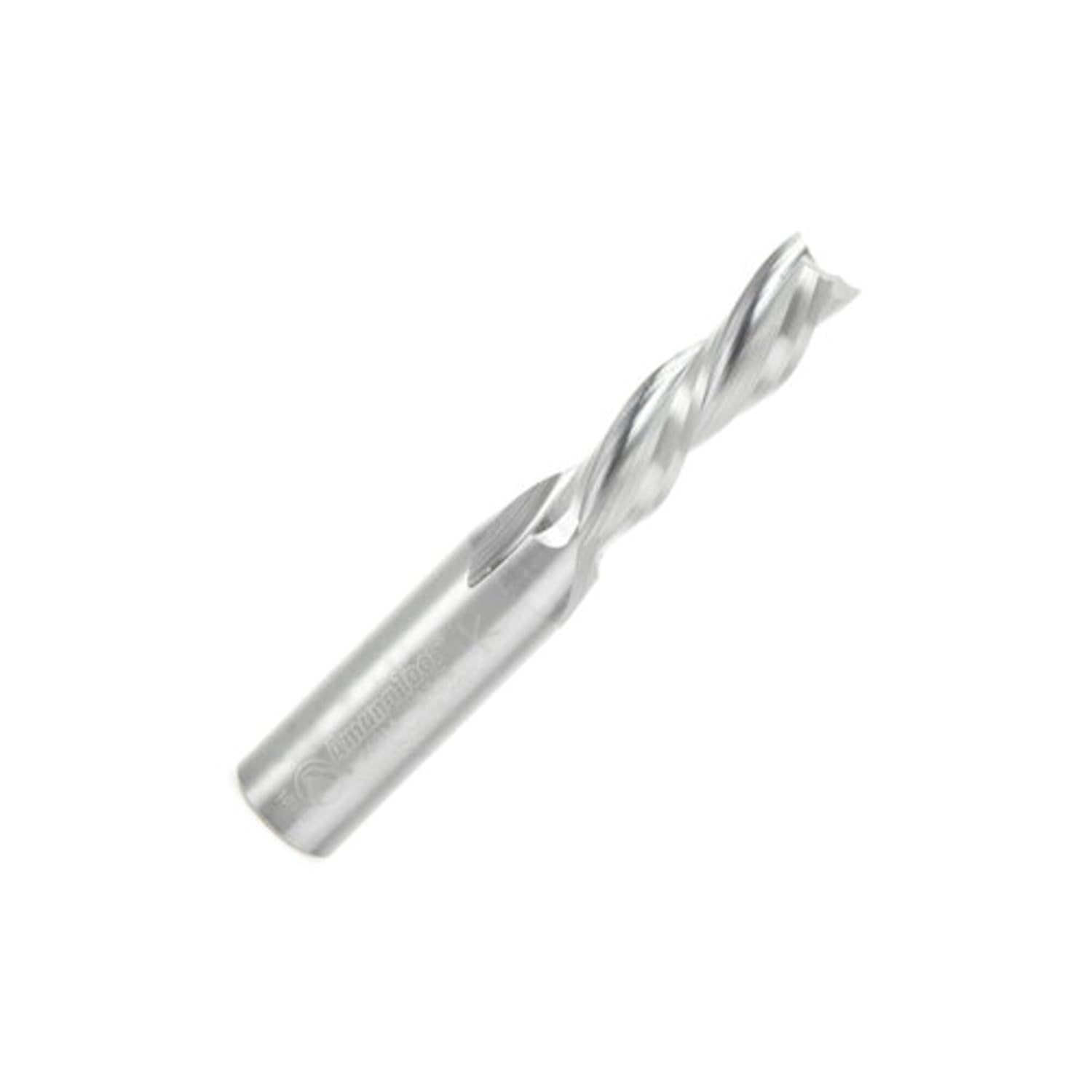 Amana Tool - 46214 Solid Carbide Spiral Plunge 3/8 Dia x 1-1/4 x 3/8" Shank Down-Cut