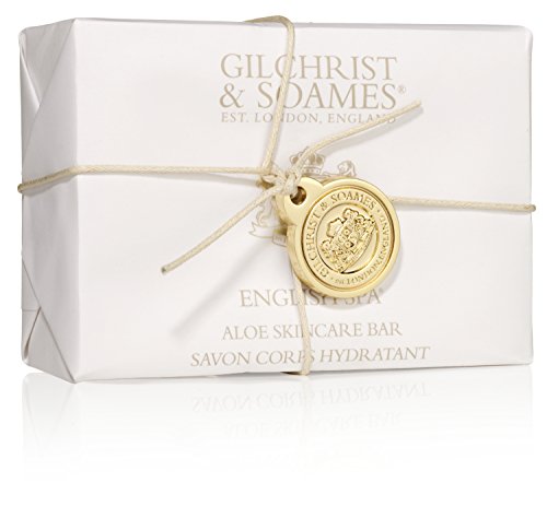 Gilchrist & Soames English Spa Aloe Hand and Body Bar Soap - 6oz - Citrus and Herbal Notes, Triple-Milled, Zero Parabens (old version)