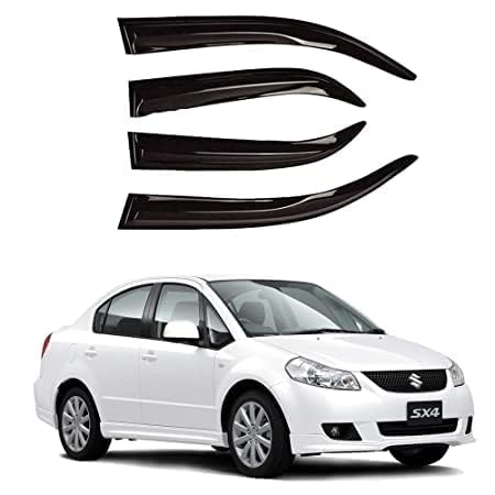 Car Rain Wind Door Visor/Side Window Deflector/Unbreakable/Rain Guard/Wind Guard Accessories Compatible (Maruti Suzuki SX4)-image-40